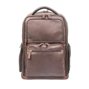 Full-Grain Leather Laptop Backpack