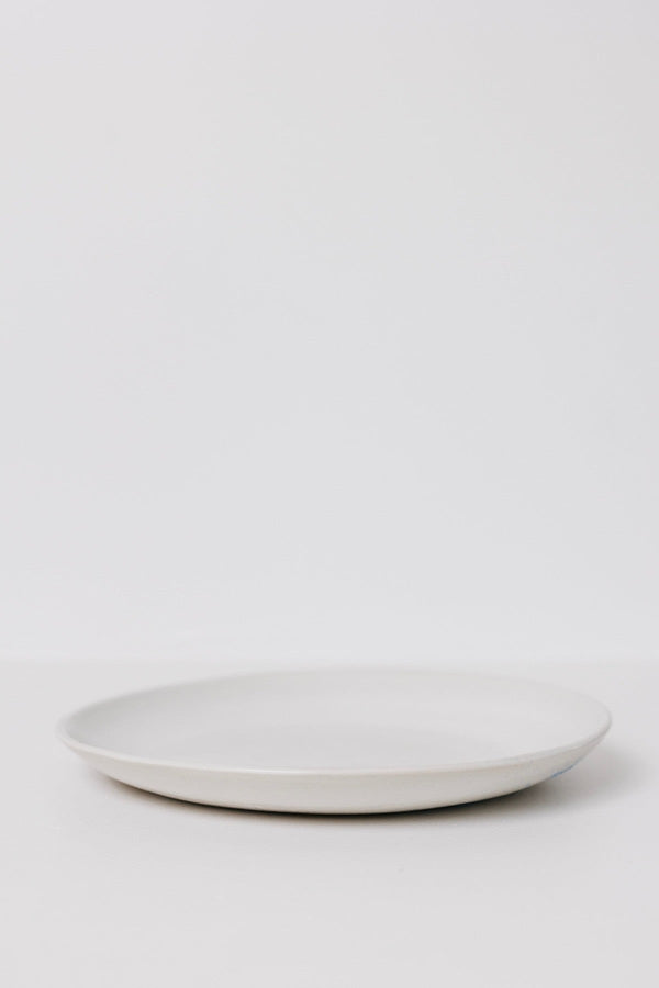 Matte White Ceramic Dinner Plate Set