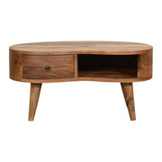 Curved Mango Wood Wave Coffee Table