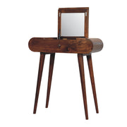 Chestnut Mango Wood Fold-Top Vanity Table