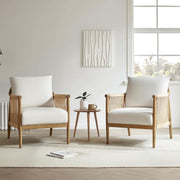 Braided Cord Wood-Frame Accent Chair – chair (view 4) | Roost & Roam