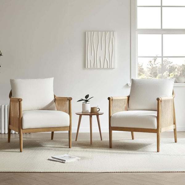 Braided Cord Wood-Frame Accent Chair – chair (view 4) | Roost & Roam