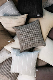 Jolie Textured Slub Stripe Pillow, 3 Sizes