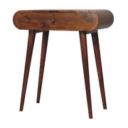 Chestnut Mango Wood Fold-Top Vanity Table
