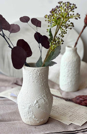 Frothy Glaze Porcelain Crater Vase