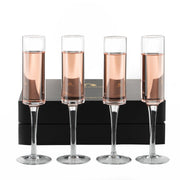 Champagne Flutes - Hand-Blown Crystal Glasses