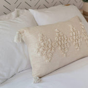 Tufted Cotton Lumbar Pillow