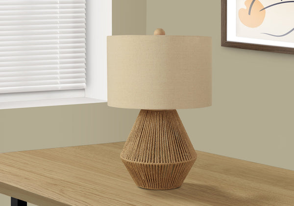 Woven Rope Geometric Table Lamp
