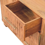 Mango Wood Brass-Handle Sideboard