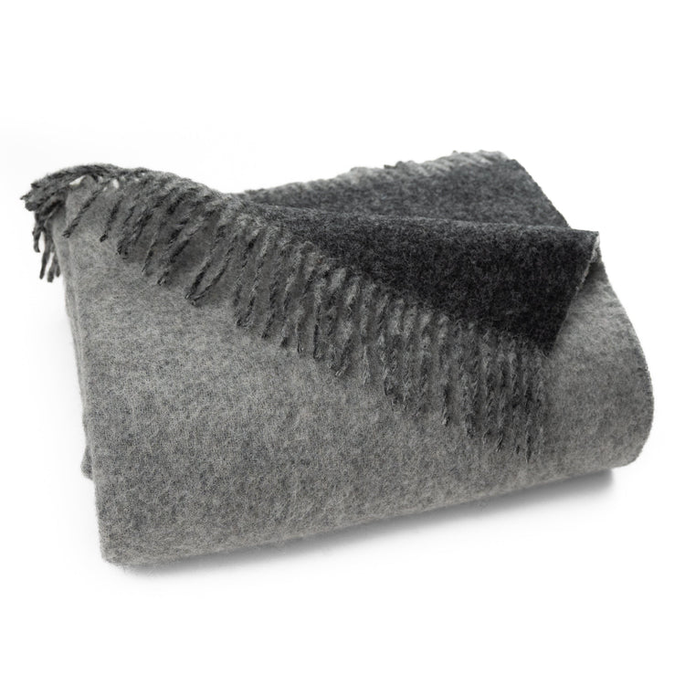 Reversible Double Cloth Wool Throw