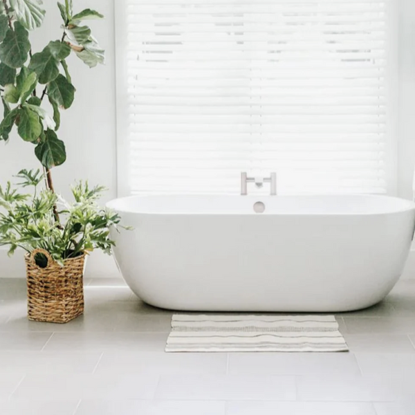Hand-Woven Cotton Bath Mat