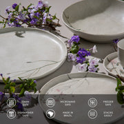 Speckled Ceramic Dinner Plate Set