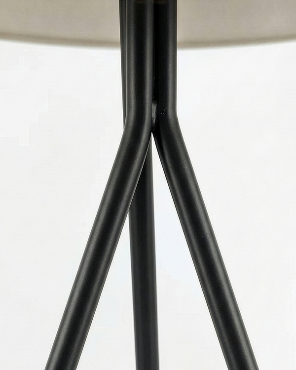 Tripod Metal Fabric Shade Floor Lamp