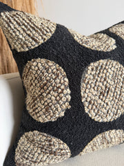 Woven Dot Textured Pillow Cover — alternate styling showing pillow grouped with coordinating textiles