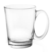 Clear Glass Handled Coffee Mug