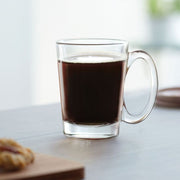 Clear Glass Handled Coffee Mug