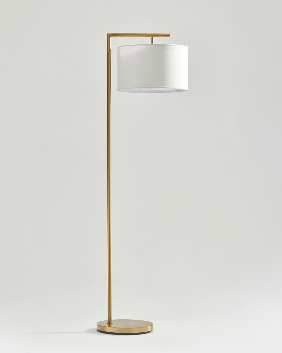 Metal Arm Drum Shade Floor Lamp