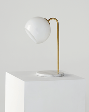 Globe Shade Brass Table Lamp