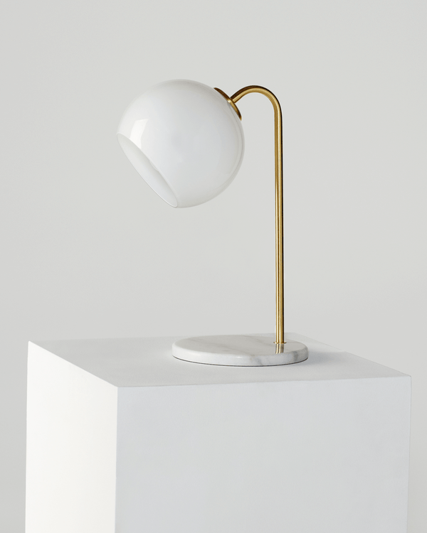 Globe Shade Brass Table Lamp