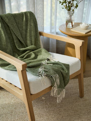 Bamboo Blend Herringbone Tassel Throw