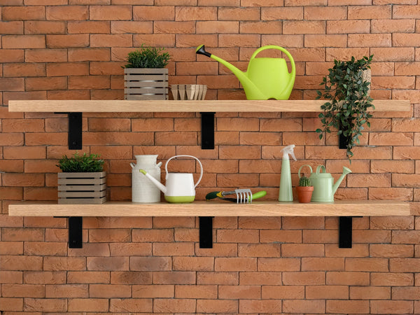 Solid Hardwood Deep Wall Shelf