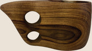 Carved Teak-Grain Wood Kuksa Mug