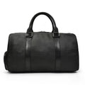 Pebbled Leather Weekender Duffel Bag