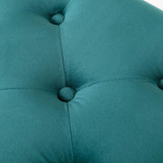 Tufted Velvet Ottoman Bench Gold Legs