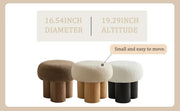 Bouclé Mushroom Ottoman Stool – ottoman (view 8) | Roost & Roam