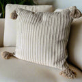 Oaxacan Woven Cotton Tassel Pillow
