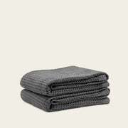 Waffle-Weave Cotton Bath Towel Set