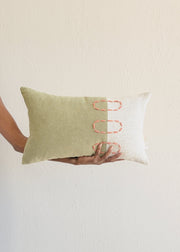 Hand-Dyed Block Lumbar Pillow