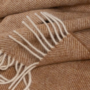 Herringbone Lambswool Fringe Throw