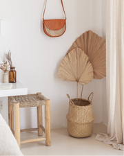 Chevron Seagrass Storage Basket