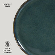 Reactive Glaze Dinner Plate Set