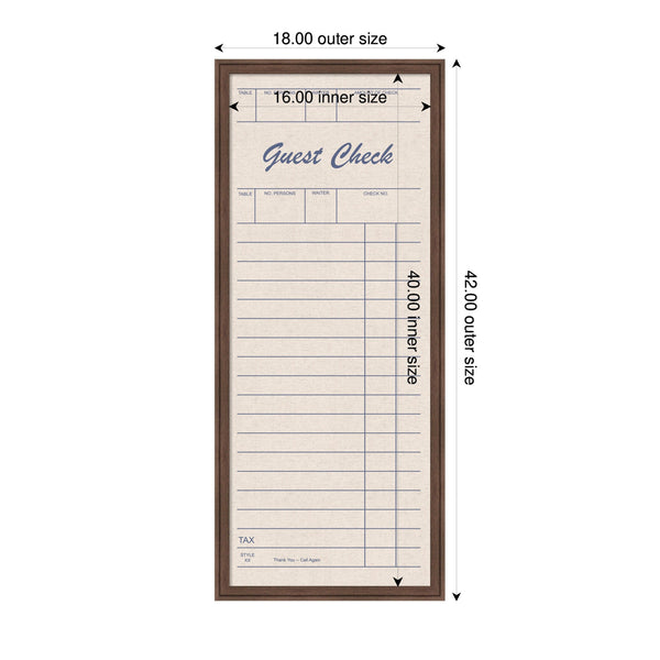 Guest Check Linen Fabric Pinboard
