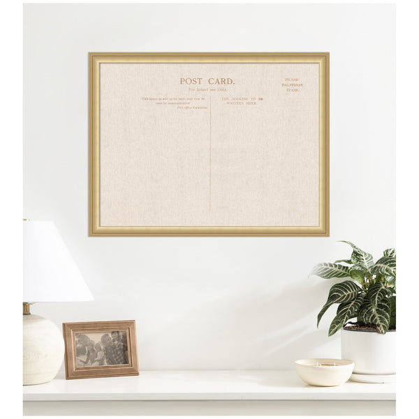 Postcard Print Linen Pinboard