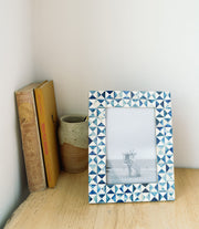 Cobalt Bone Tile Picture Frame