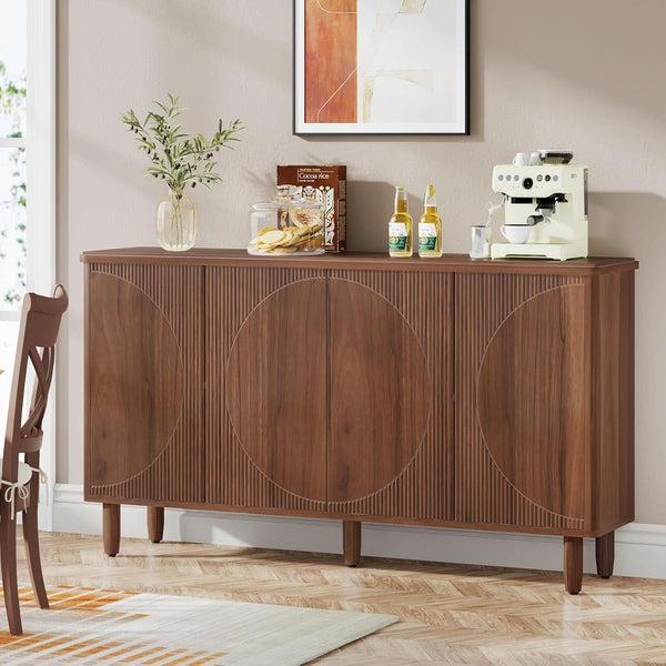 Reeded Wood-Grain Buffet Sideboard – buffet (view 4) | Roost & Roam