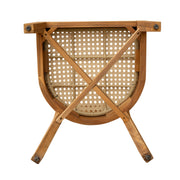 Acacia Wood Wicker Outdoor Dining Chair Set