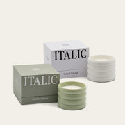 Ridged Ceramic Soy Candle