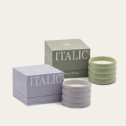 Ridged Ceramic Soy Candle