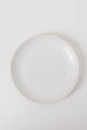 Matte White Ceramic Dinner Plate Set