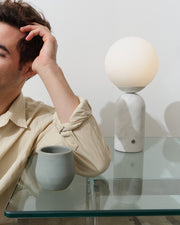 Marble Globe Tall Table Lamp