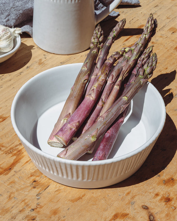 Ribbed Matte Clay Serving Bowl – serving bowls (view 2) | Roost & Roam