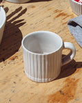Hand-Carved Fluted Clay Mug – mugs (view 3) | Roost & Roam