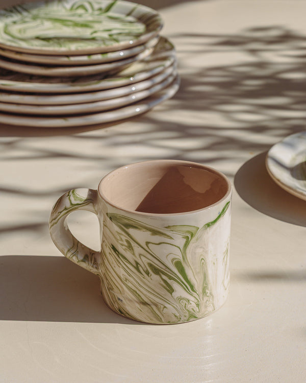 Marbled Ceramic Olive Mug – mugs (view 3) | Roost & Roam