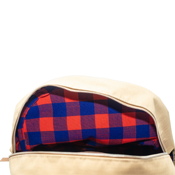 Ripstop Canvas Leather-Trim Backpack