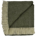 Herringbone Pure Wool Throw Blanket
