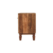 Carved Mango Wood Shoe Storage Unit